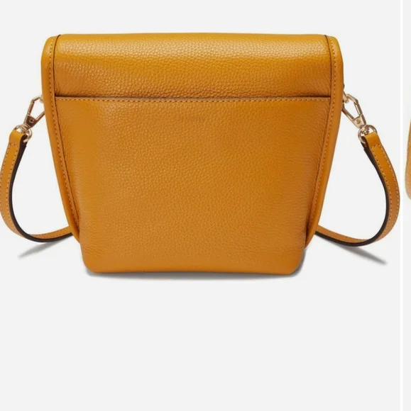 Oryany Ivi Mini Crossbody Bag Elegant Mustard Leather NWOT - Picture 3 of 7